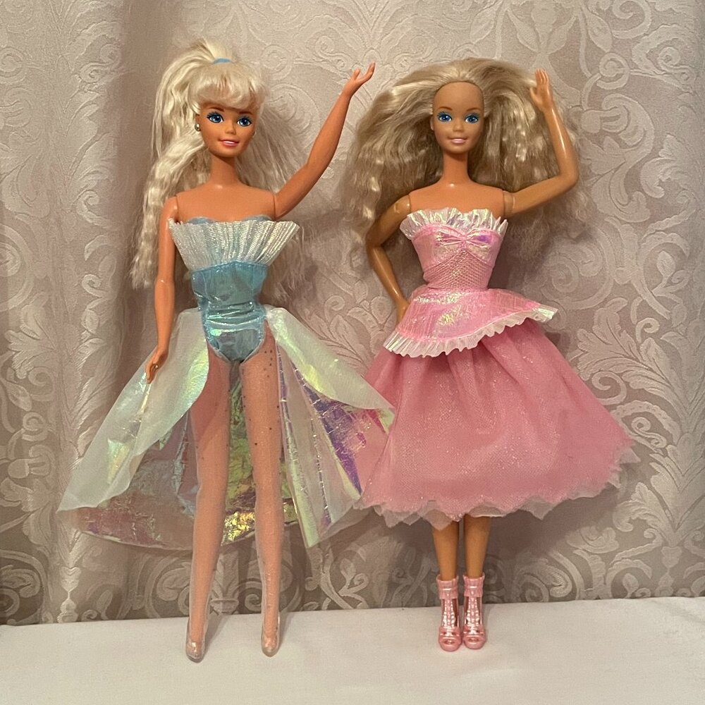 Vintage Barbie Dolls - Bubble Angel Barbie and Feeling Fun Barbie